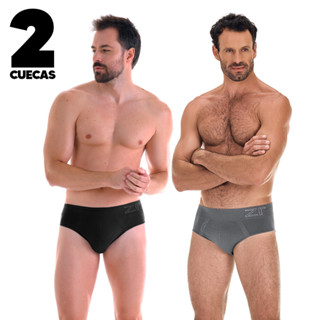 Kit 2 Cuecas Slip Sem Costura Zee Rucci Confortável Dia a Dia Masculino em Oferta na Shopee