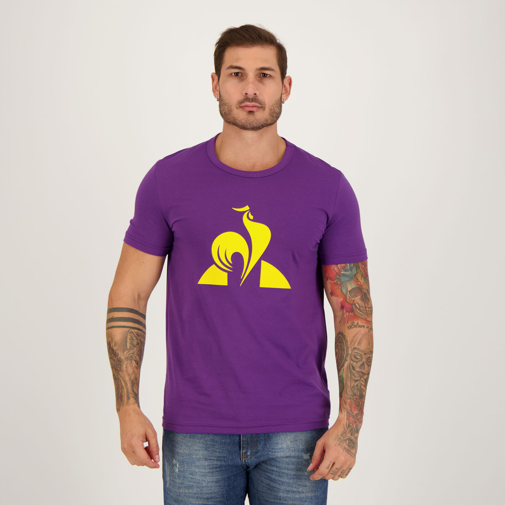 Camiseta Le Coq Sportif N 5 Logo Roxa