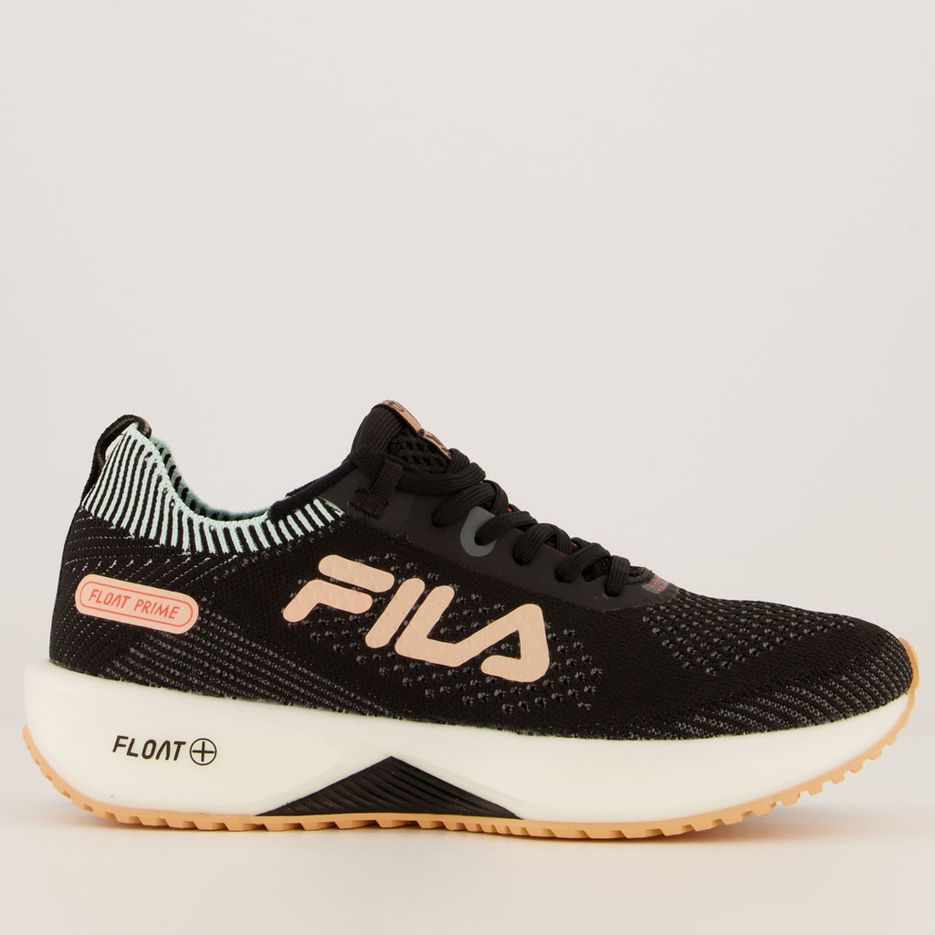 Tênis Fila Float Prime Feminino Preto e Salmão em Oferta na Shopee