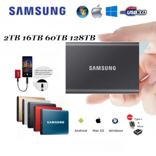 Samsung Externo HD 1TB 2TB SSD 8TB 16TB Disco Rígido Expansão Armazenamento 30TB 60TB 128TB USB3.1 De Alta Velocidade em Oferta na Shopee