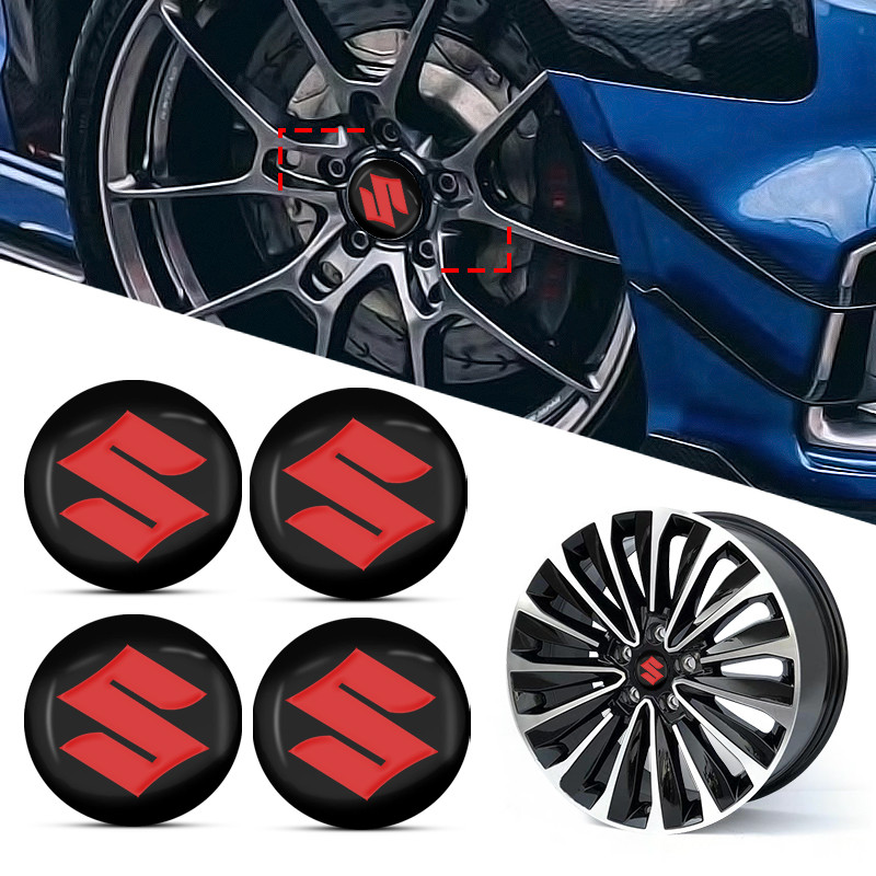 4 Pçs 56mm Centro Da Roda Do Carro Hub Tampa Emblema Decalque Adesivo Para Suzuki Swift Esporte Jimny Grand Vitara Alto 