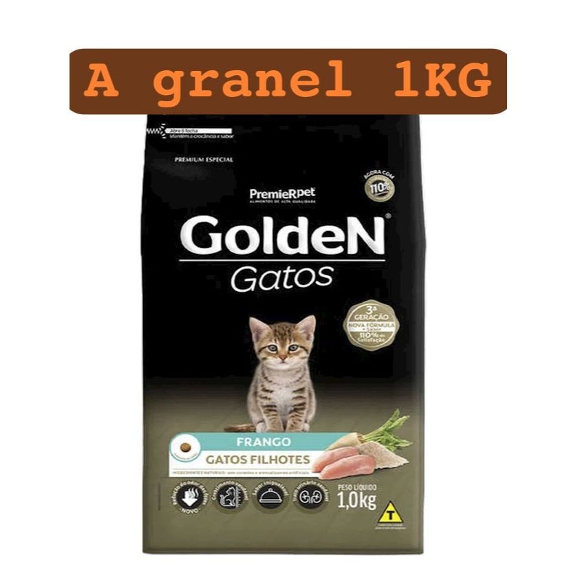 Ração Golden Gato Filhote 1Kg A granel Alimento Premium Especial