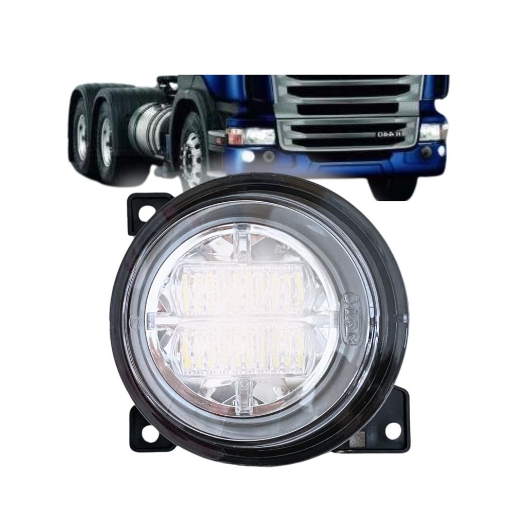 Farol Auxiliar Neblina LED Para Scania Série PGR Lado Direito IAM 83437416