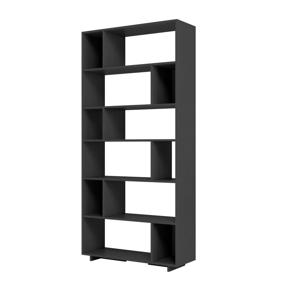 Estante para Livros 5 Prateleiras 12 Nichos BE44 90cm Preto - BRV Móveis em Oferta na Shopee