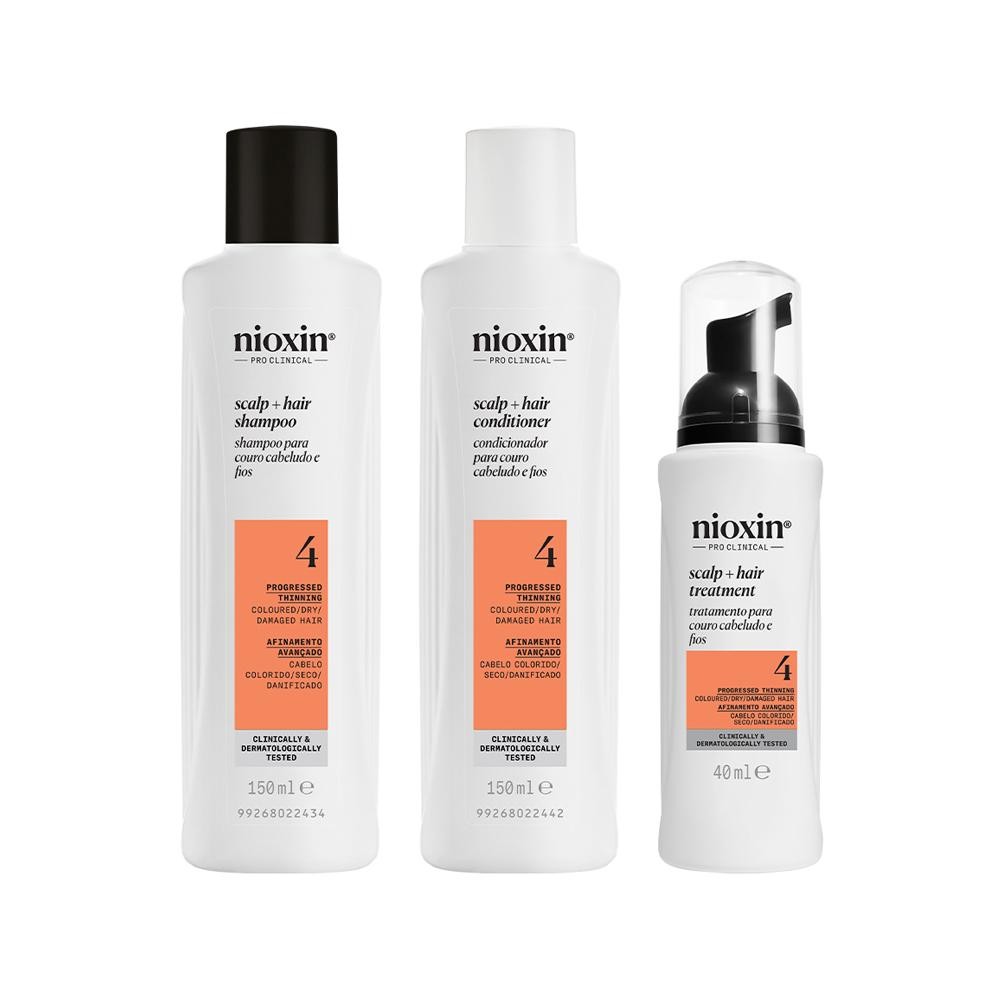 Kit Nioxin Volume & Thinning Sistema 4 - 3 Produtos - Beauty