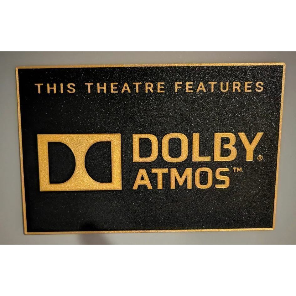 Dolby Atmos Decoração Geek Sala De Cinema Home Theater