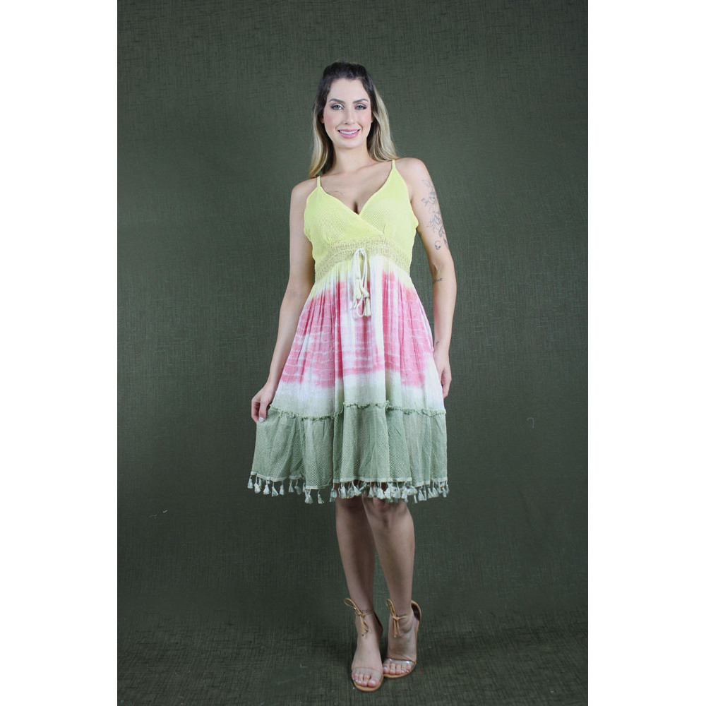 Vestido Curto Tie Dye na Black Friday 2025 | BuscaProdutos