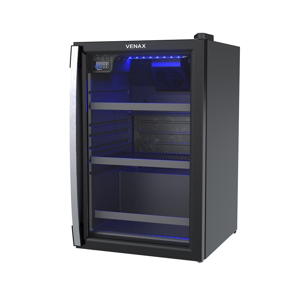 Visa Cooler Expositor Cervejeiro Porta Vidro 100L Blue Light EXPVQBL100 Venax