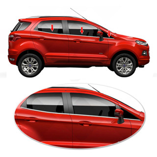 Kit Friso Lateral Pestana Janela Cromado P/ Nova Ecosport 4P em Oferta na Shopee