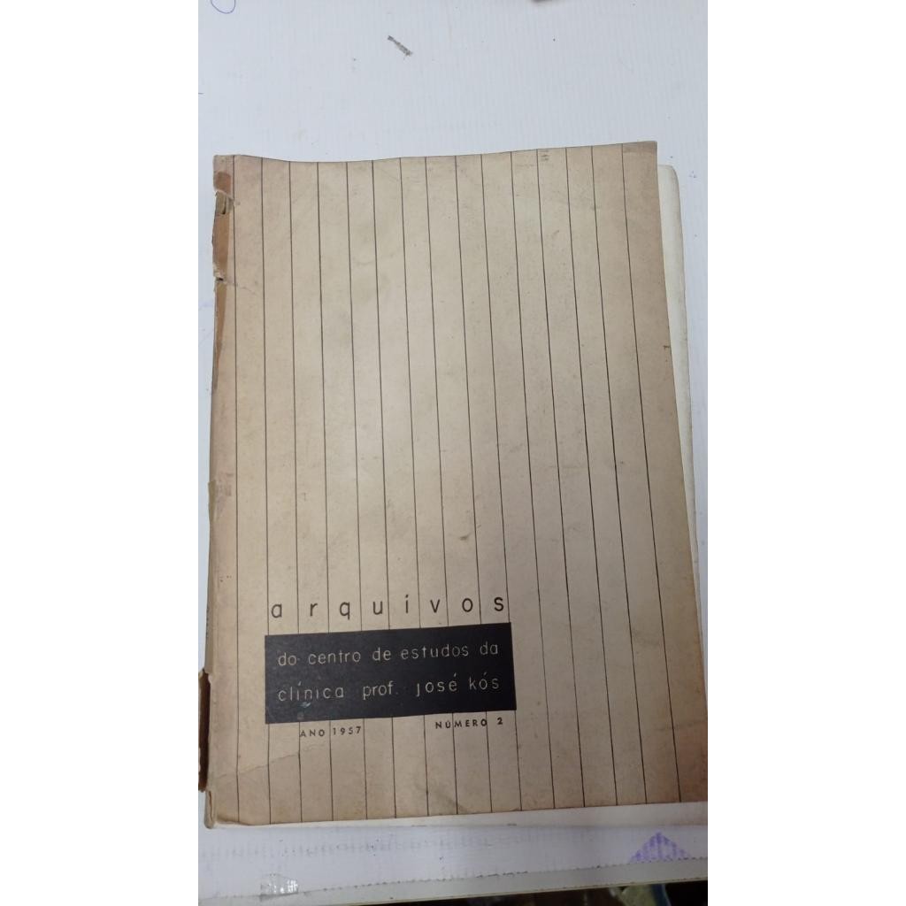 Arquivos do centro de estudos da Clínica Porf José Kos Numero 2