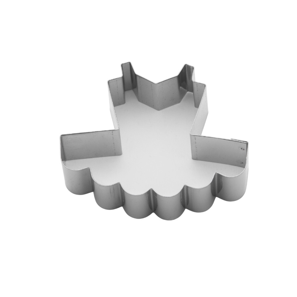 Cort. Vestido Bailarina 6,5cmx5,5cmx1,5cm (Inox)