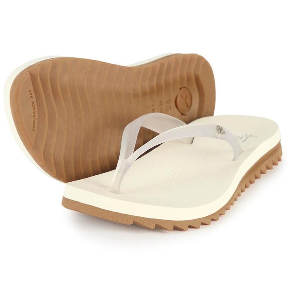 Chinelo Kenner Ibiza Anitta Feminino - Branco e Marrom - Women Shoes