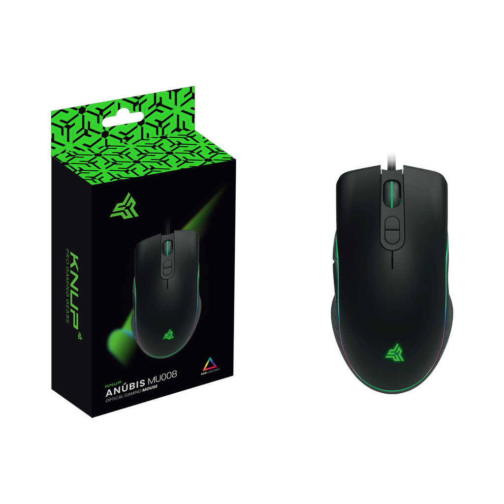 Mouse Gamer Profissional com Sensor Óptico RGB LED Design Ergonômico Compatível com PC e Videogame