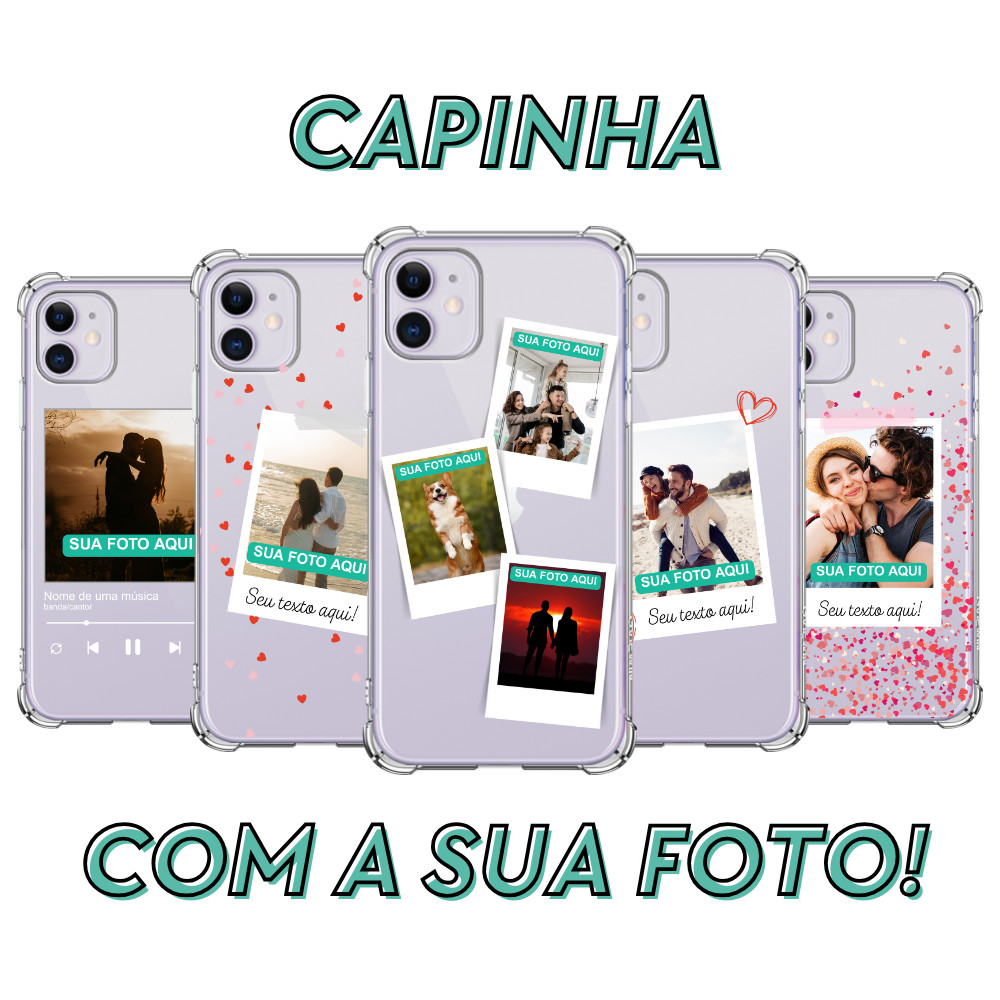 Capinha Personalizada Com a Sua Foto Polaroid Mini Fotos Namorados - Todos os Celulares em Oferta na Shopee