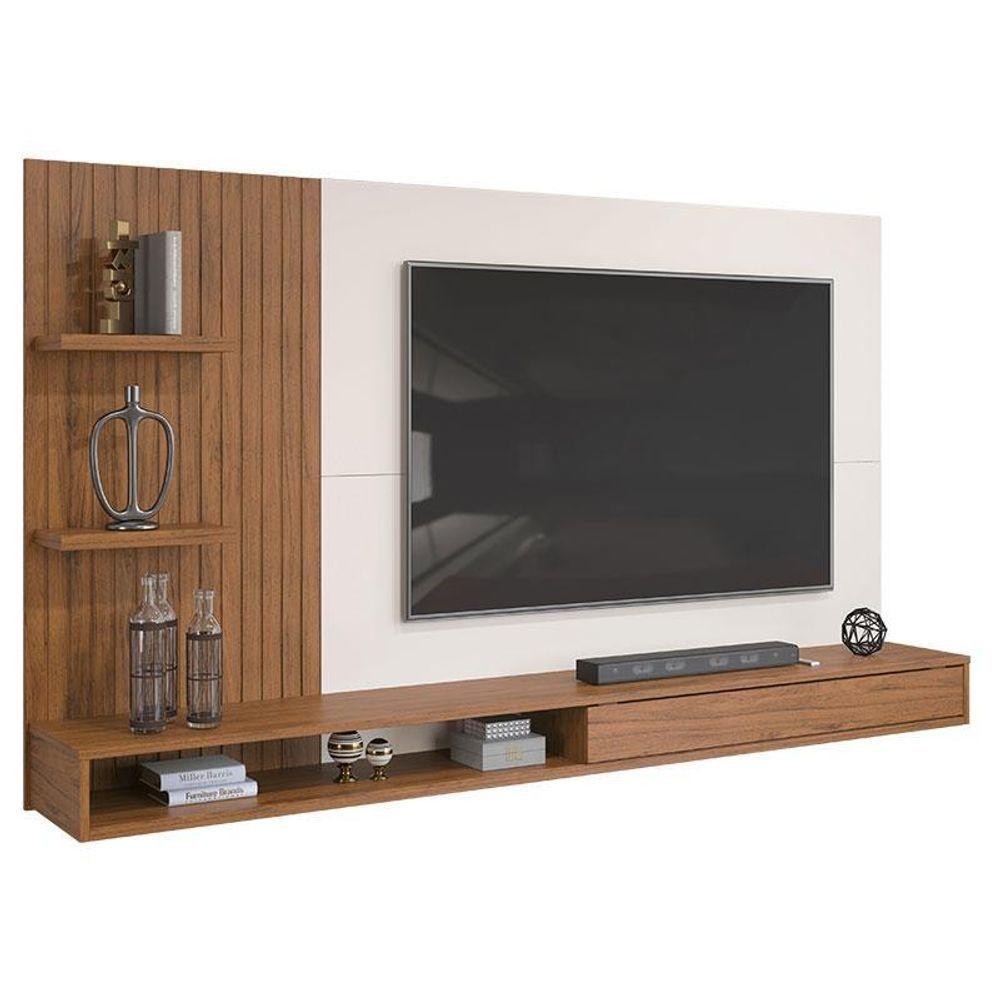 Detalhes do Painel Para Tv Bento Freijó Off White - Dj Móveis