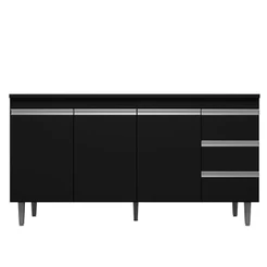 Balcão De Pia Andréia 160 Cm Preto – Ajl