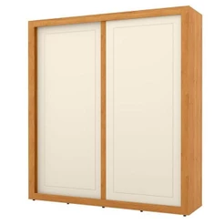 Guarda Roupa Tutto New 2 Portas De Correr Freijó Off White - Matic