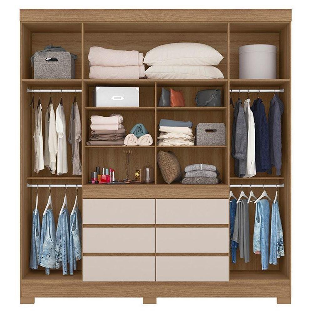 Guarda Roupa Casal Cádis Amêndola Off White – Demóbile