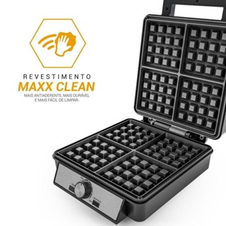 Waffle Maker Philco 5 Temperaturas 4 Waffles PWM04A 110V em Oferta na Shopee