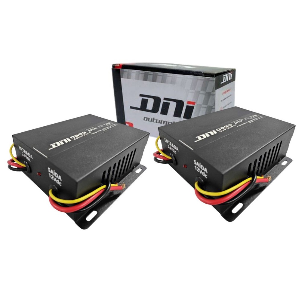 Par Conversor 24v Para 12v Inversor Tensão 24V para 12V 420W Pico Com Cooler