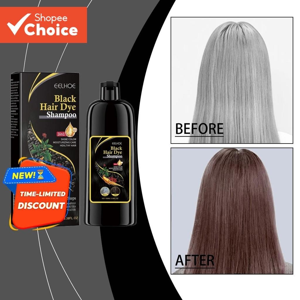 Shampoo Escurecimento Capilar Com Extrato He Shou Wu-Hidratante Profundo , Reparador 100ml