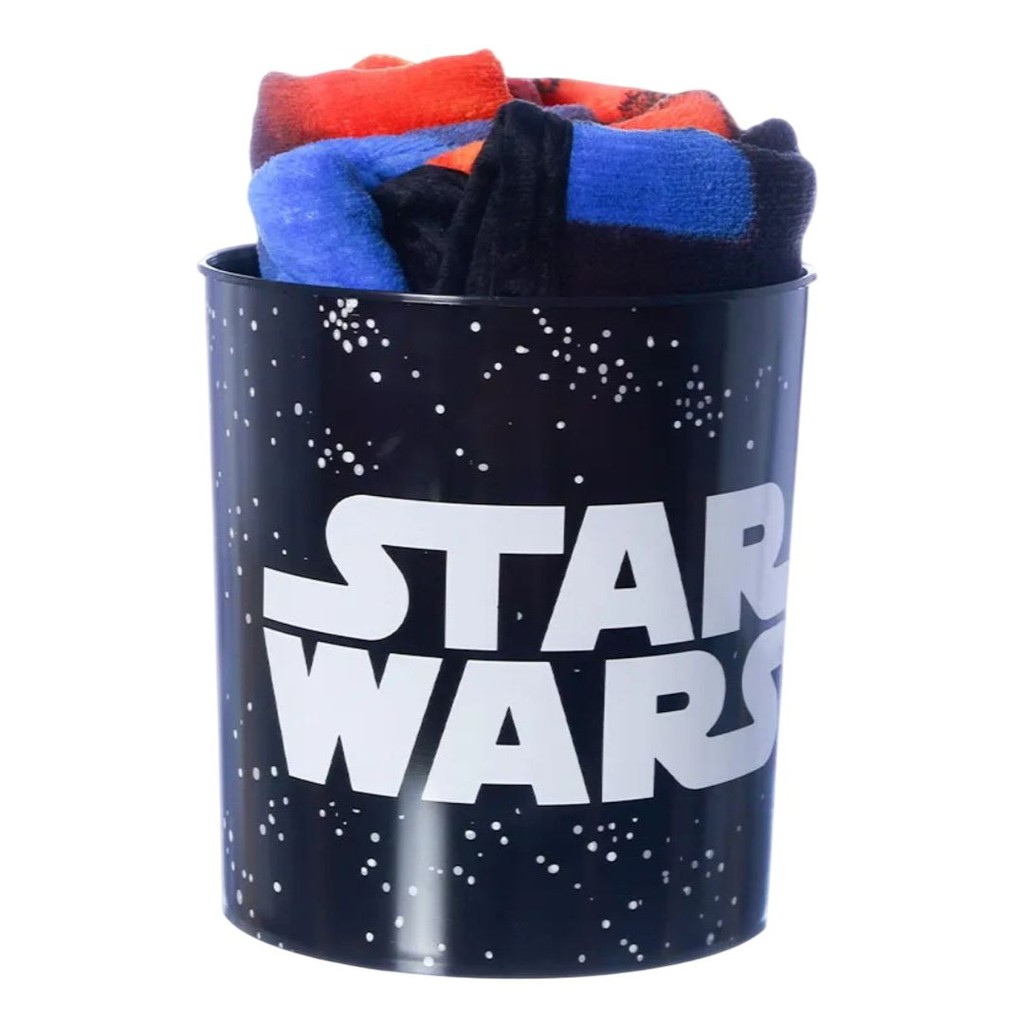 Kit Balde de Pipoca Manta Darth Vader Yoda Série Saga Filme Frio Inverno Presente