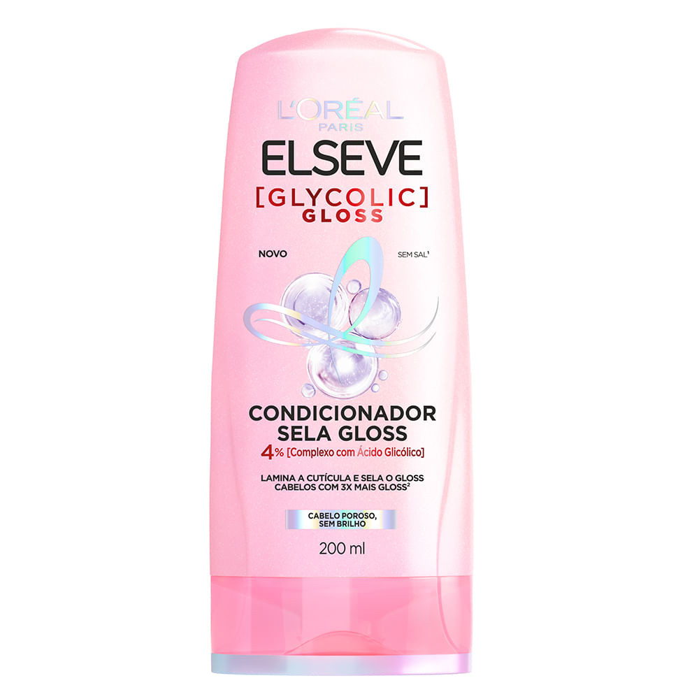 Condicionador De Cabelo Elseve Glycolic Gloss 200ml - Beauty