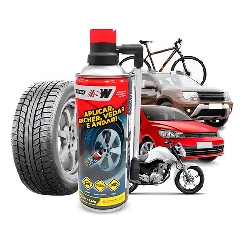 Spray Reparador Instantâneo Enche Veda Tapa Furo Pneu 400ml em Oferta na Shopee