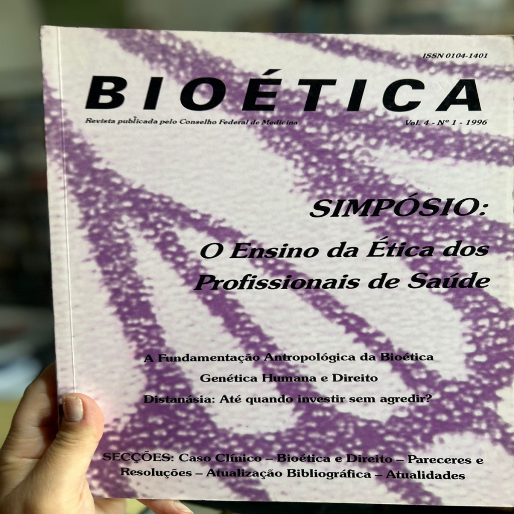 Bioética - Simpósio: O ensino da ètica dos profissionais de saúde - Vol 4  Nª1 autor Sérgio Ibiapina Ferreira Costa