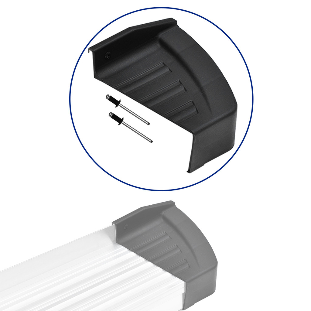 Ponteira  Acabamento ponta polaina Estribo modelo Slim Preto Fosco Degrau pisante marca Attack em Oferta na Shopee