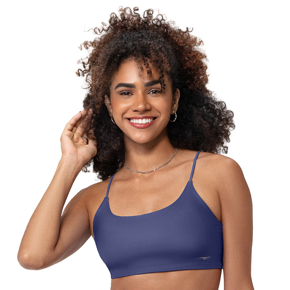 Imagem Top Fitness Básico com Bojo Removível e Alças Finas Mirtilo Zee Rucci