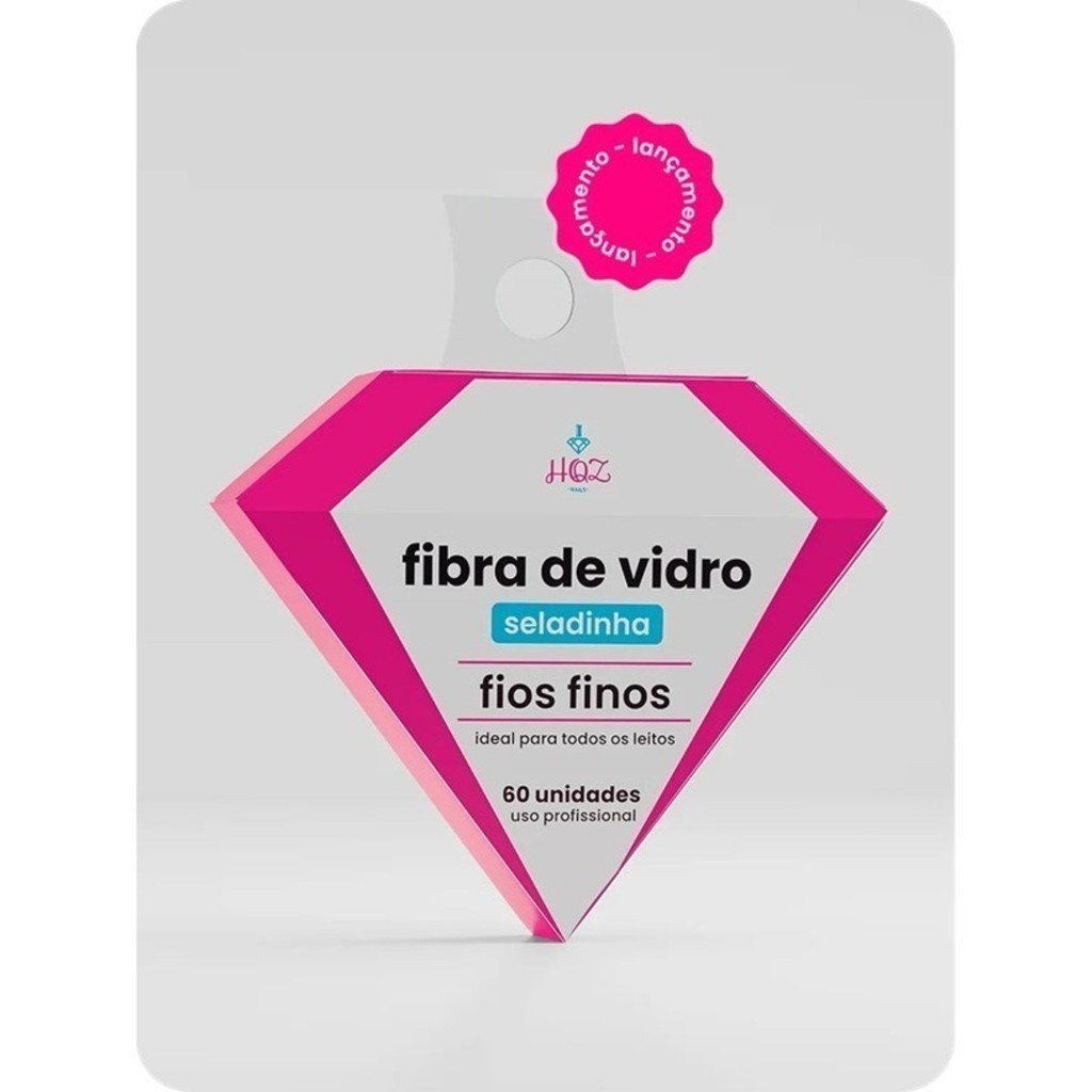 Fibra de Vidro de Unhas Selada Seladinha HQZ Preparada com 60 und em Oferta na Shopee