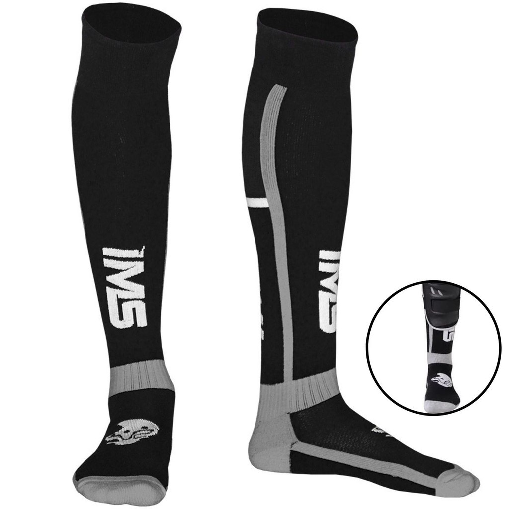 Meia Meião Longo Unissex Ims Sprint Motocross Bike Moto Enduro Trilha Par