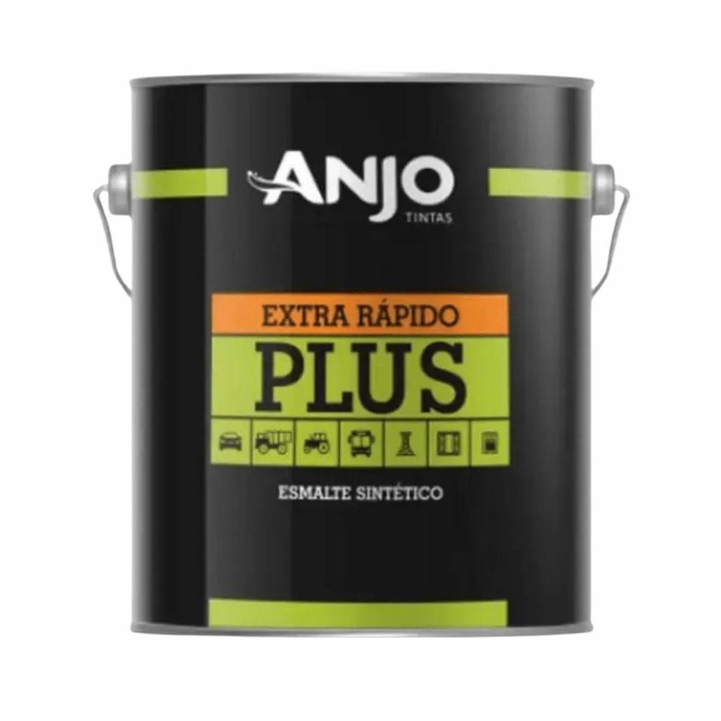 Esmalte Automotivo Preto Chassis Semi Brilho 3,6l Anjo