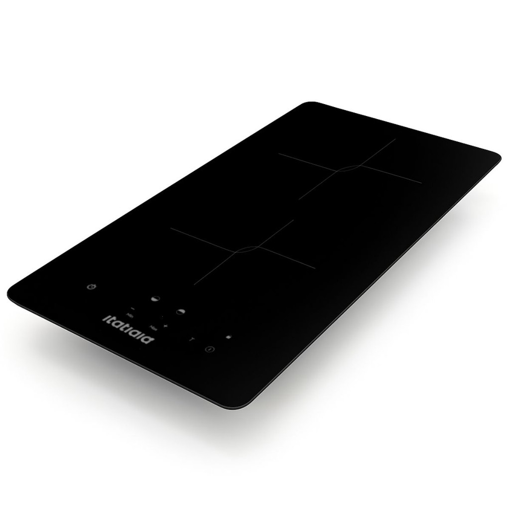 Cooktop de Indução Itatiaia MIDI Touch Fogão 2 Bocas Com Timer 220V 2000W Trava de Segurança Preto