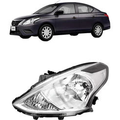 Farol Manual Cromado Versa 2016 2017 2018 2019