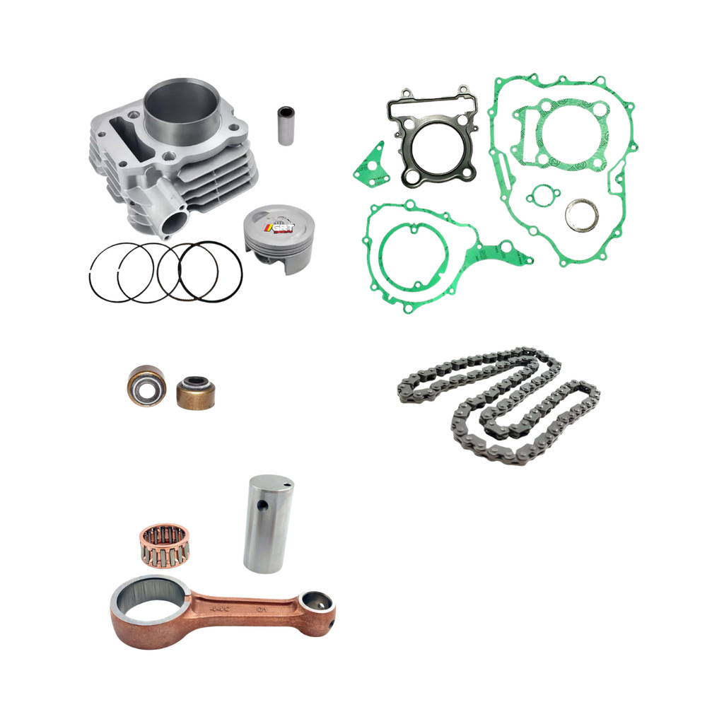 KIT BIELA CILINDRO MOTOR RETENTOR VALVULA CORRENTE COMANDO FAZER LANDER TENERE 250