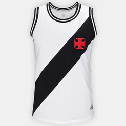 Regata Vasco Anos 70 Branca Masculina Oficial