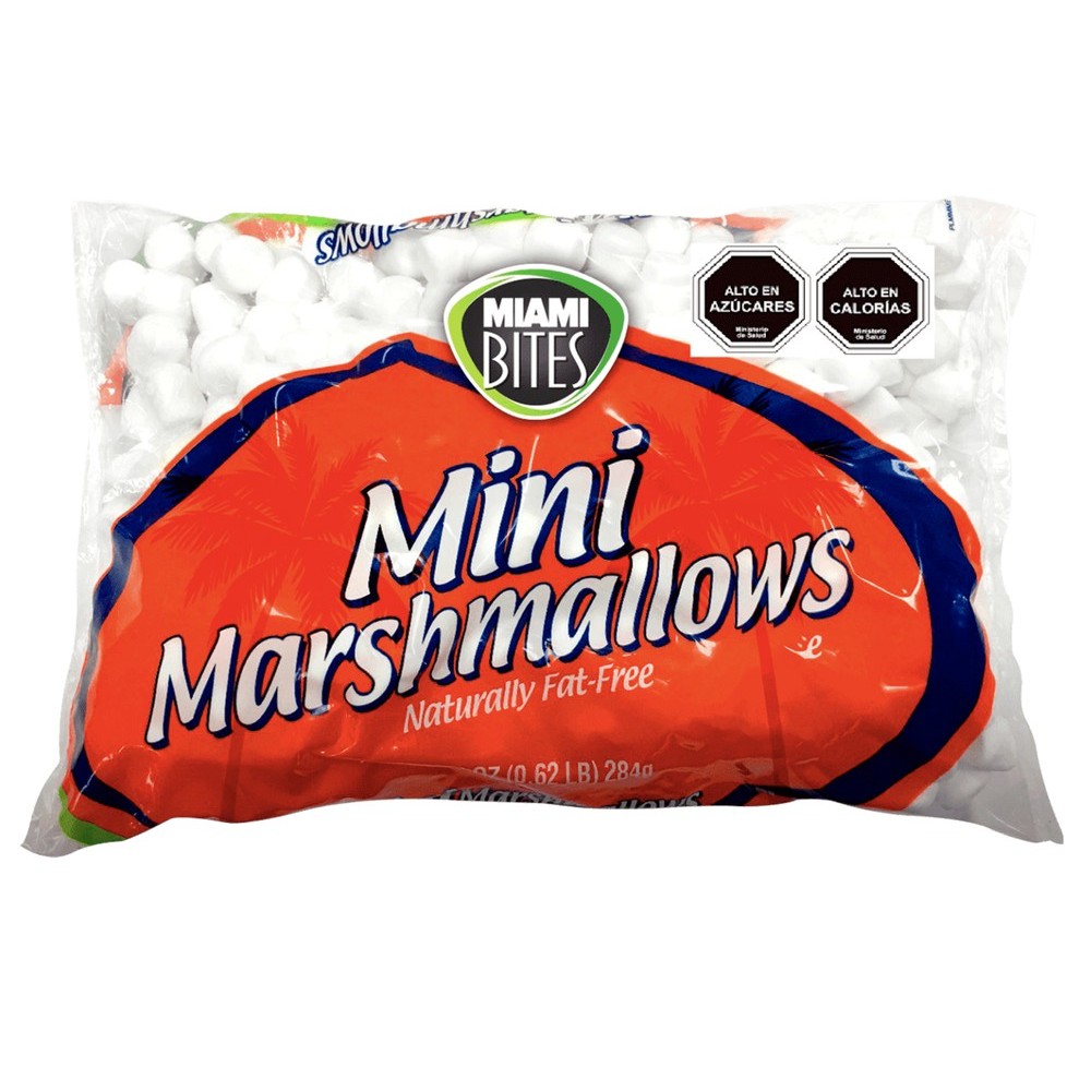 MINI MARSHMALLOWS EUA MIAMI BITES 250G - SABORES ORIGINAL em Oferta na Shopee