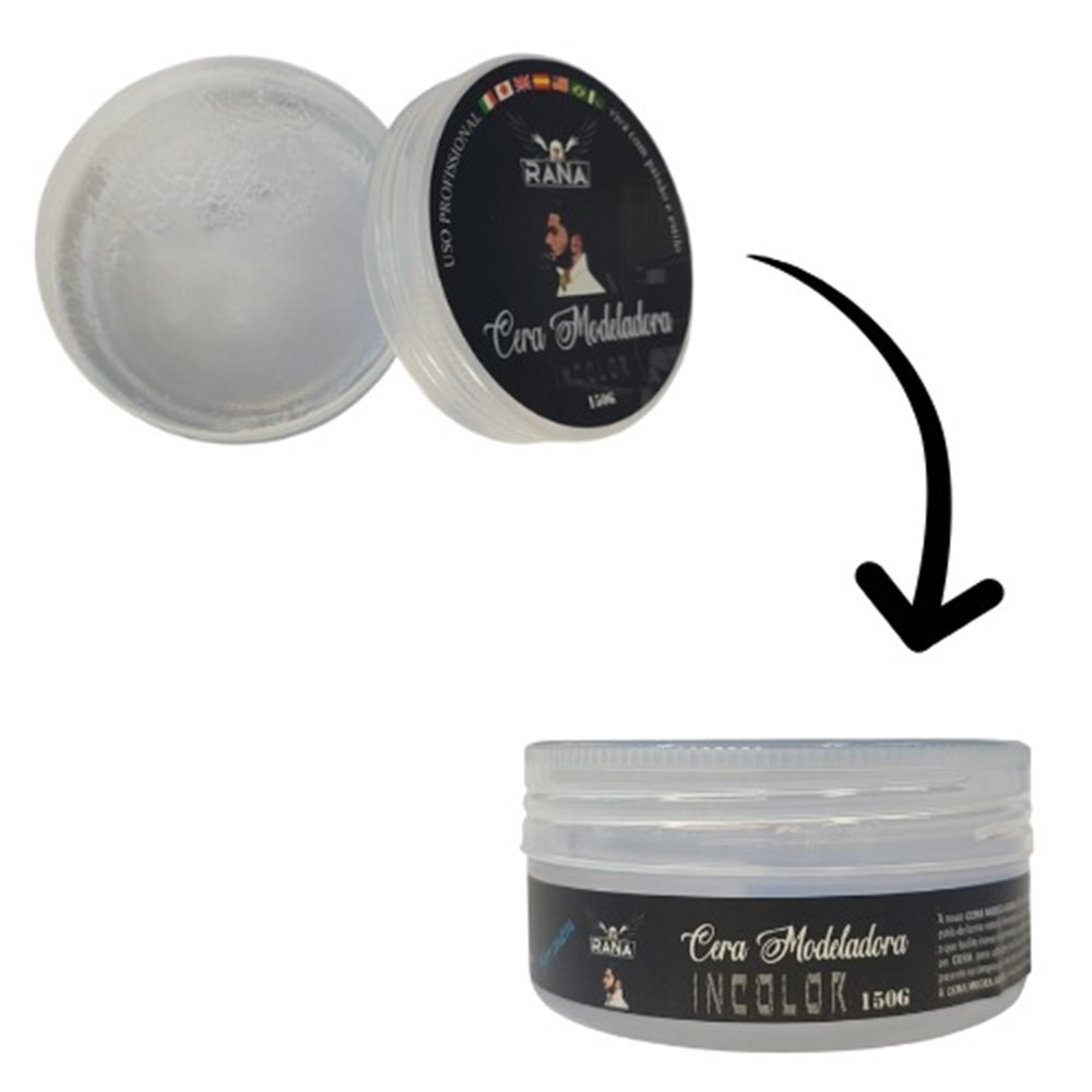 Pomada Cera Modeladora para Cabelos Incolor cod 809