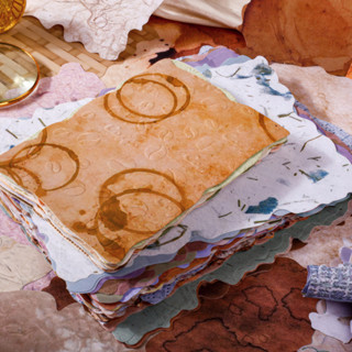 Journamm 24 Folhas De Papel Pequeno Texturizado Para Scrapbook E De Colagem Em Relevo 3D Borda Deck De Fibra De Folha Ar em Oferta na Shopee