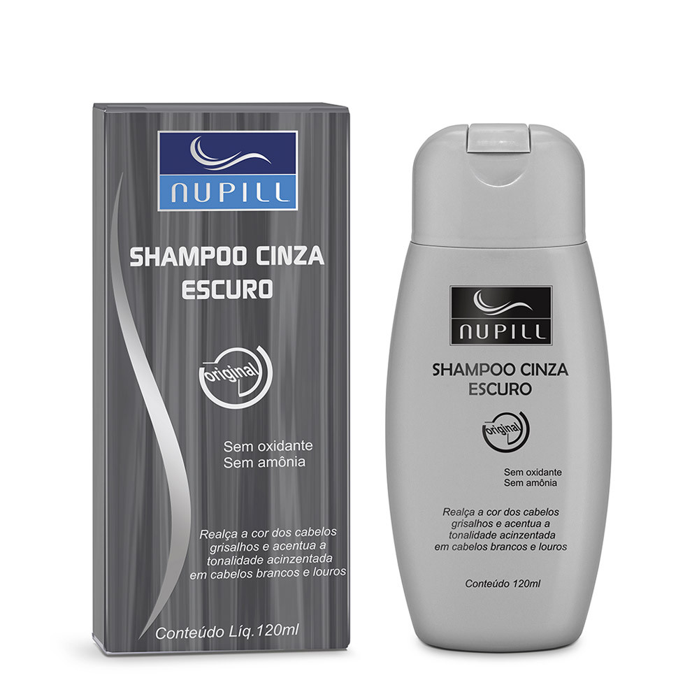 Shampoo Cinza Escuro Nupill 120ml em Oferta na Shopee