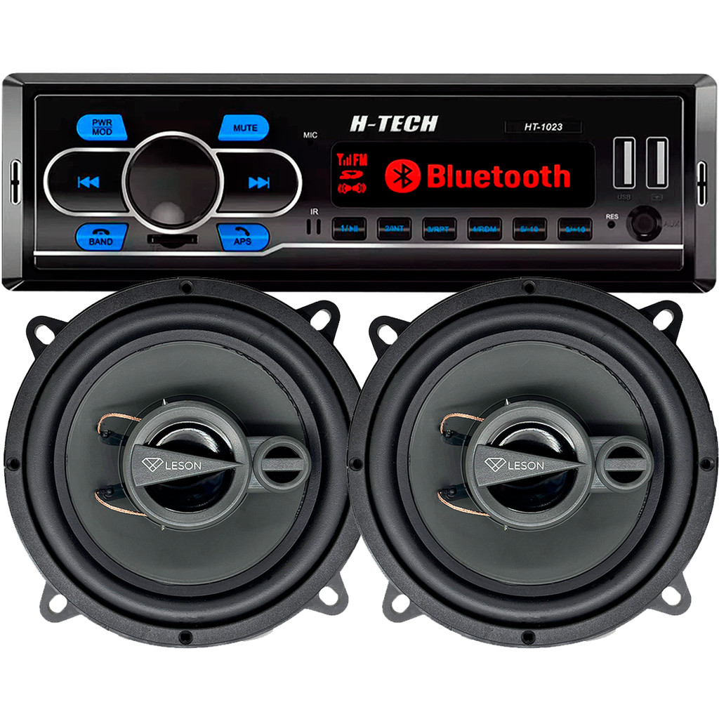Rádio Bluetooth + Par Alto-Falante 5" Leson 280w
