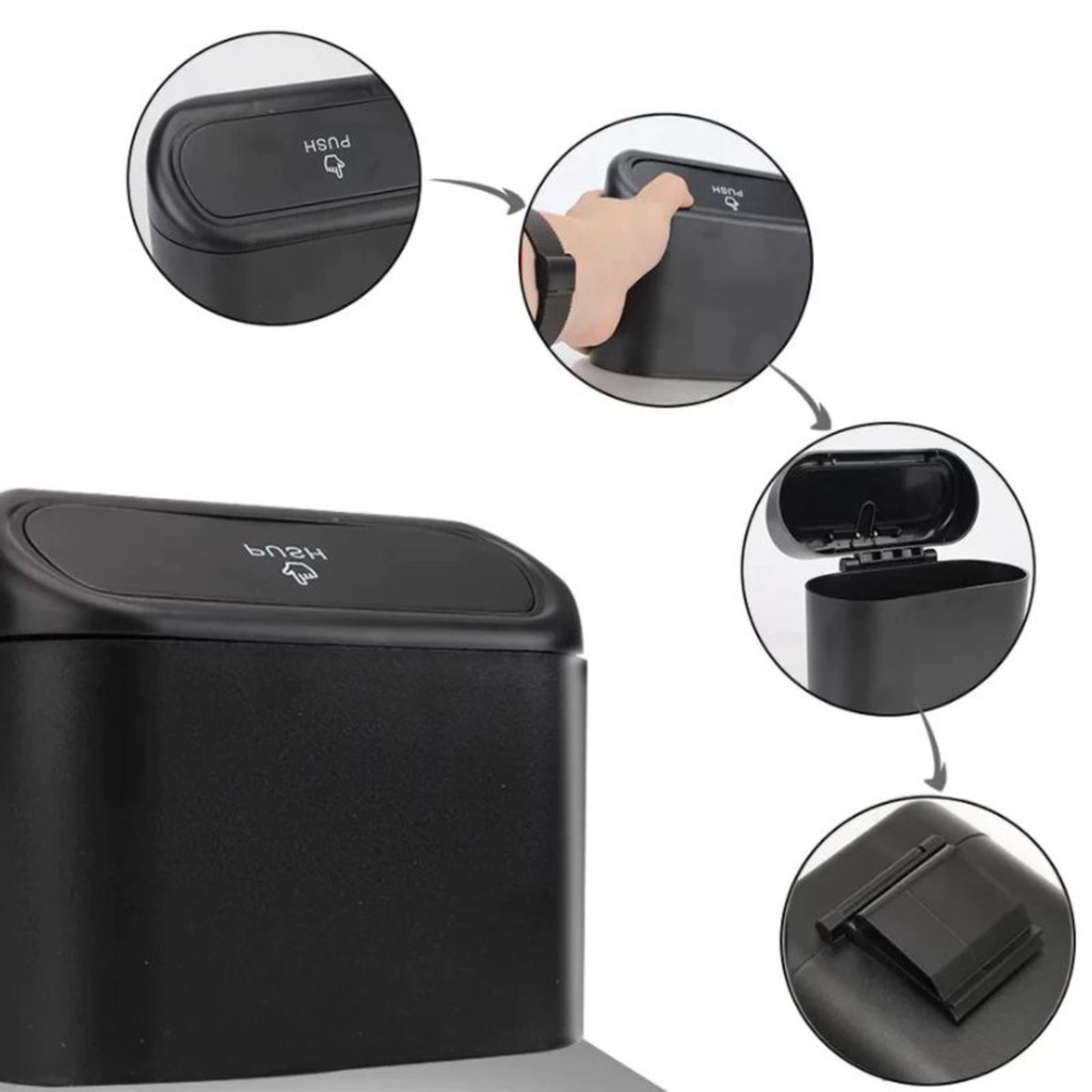 Lixeira Carro Lixo Automotivo Clip P/ Porta Treco Objeto