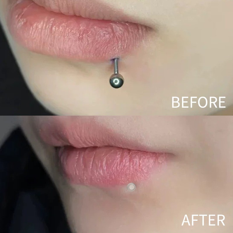 10 Pçs 6-12mm Claro Lábio Anéis Transparente Monroe Labret Studs Piercing Anel Jóias Orelha Tragus Helix Brinco Retentor