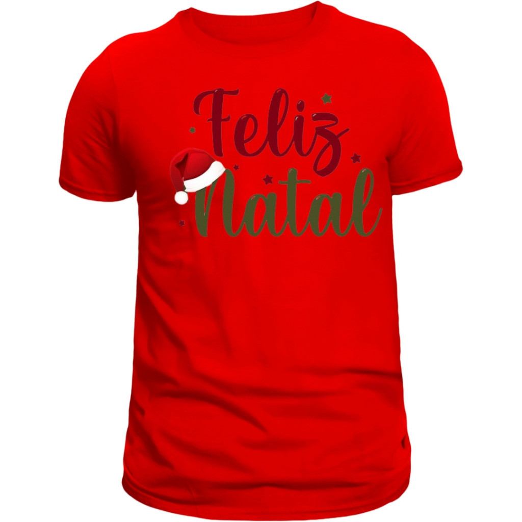 SC- Camisetas Masculina Feminina Personalizadas Personagens Feliz Natal 100% algodão