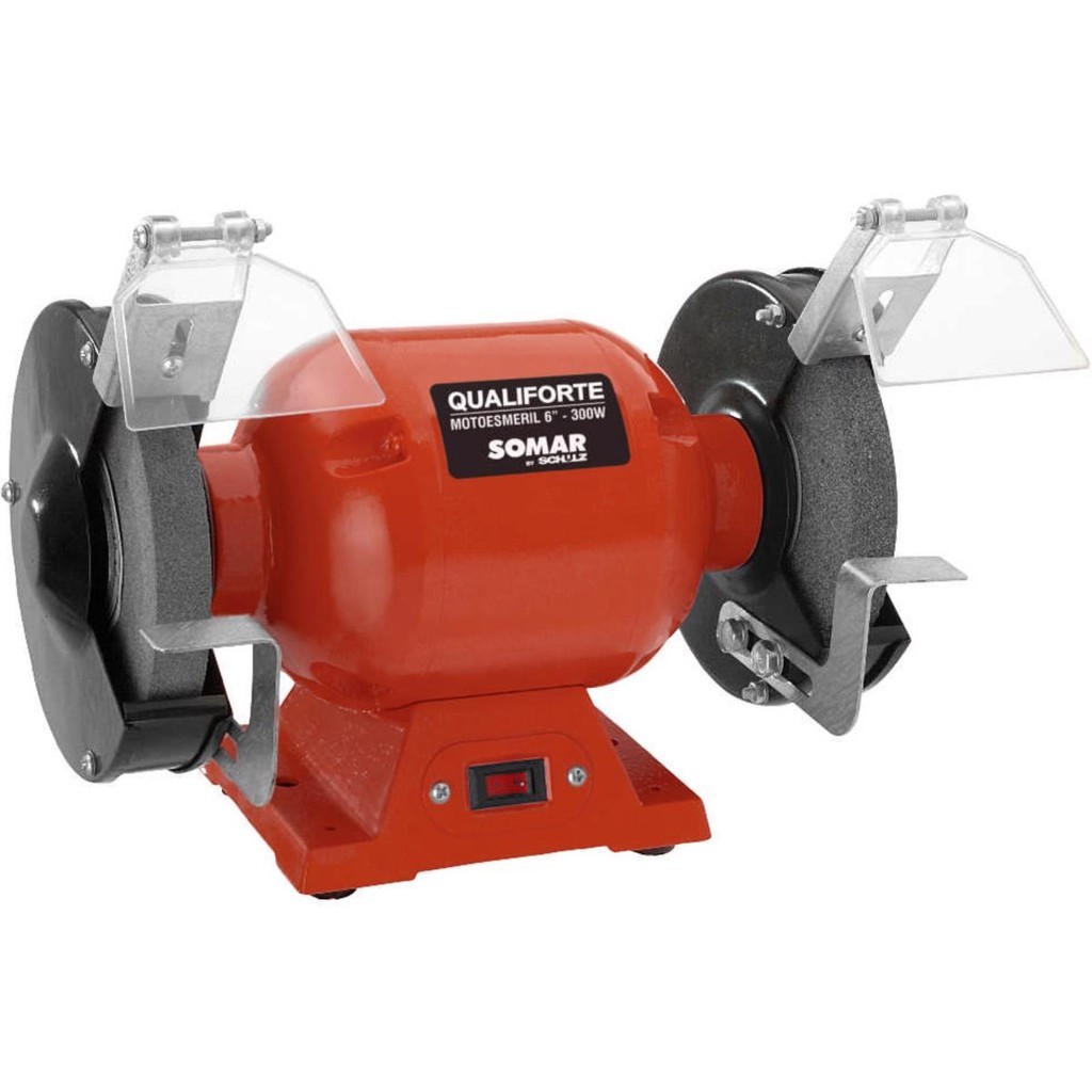 Moto Esmeril De Bancada Qualiforte 6'' 300w 3.540rpm Somar em Oferta na Shopee