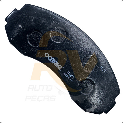 Kit 4 Pastilha Freio Dianteira Cobreq Topic Full Bongo K2500 2700 — imagem 2 de 2