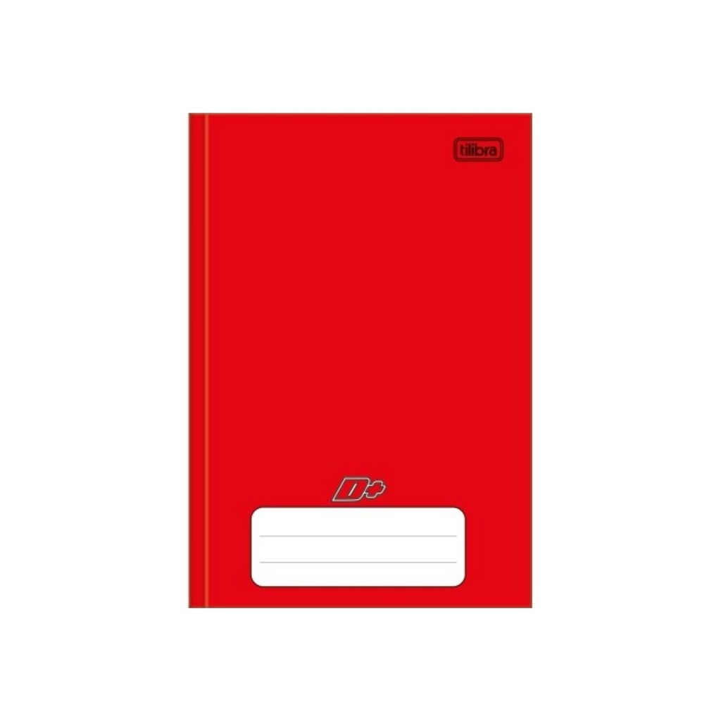 Caderno Brochura Capa Dura Pequeno VERMELHO