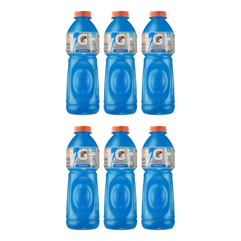 Kit C/6 Gatorade Isotônico Sabor Blue Berry Pet 500ml